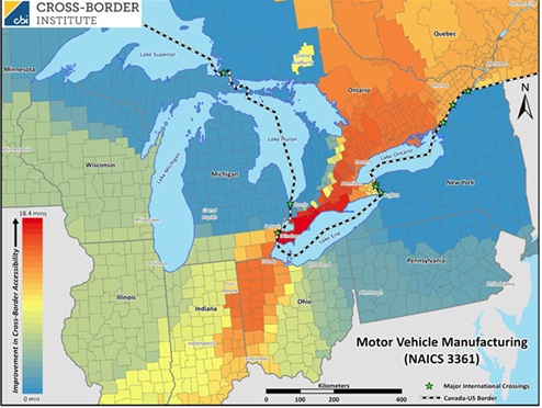 New Bridge between Canada and Michigan
